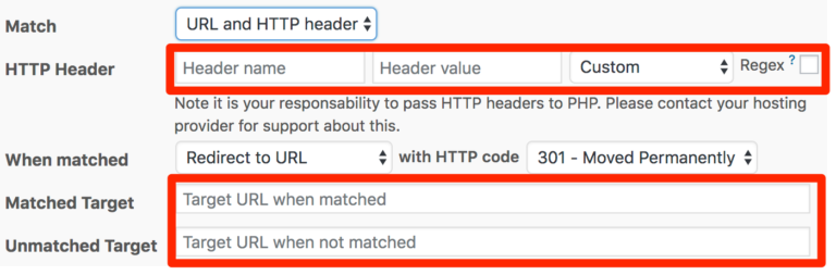 Matching Redirects – Redirection